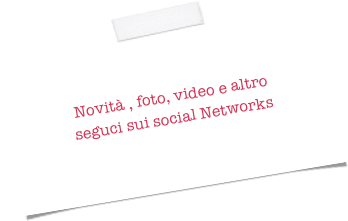Novità , foto, video e altro
seguci sui social Networks